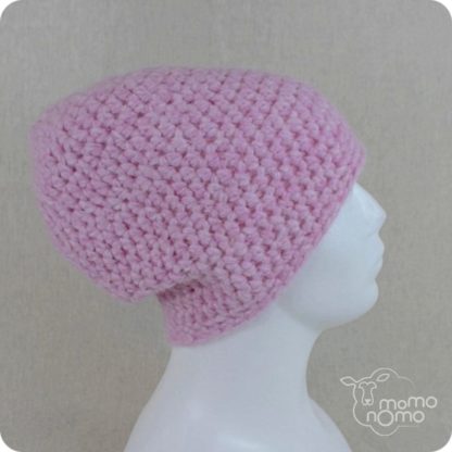 ciepła różowa czapka naturalna alpaka_momonomo.com