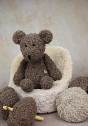 miś przytulanka z alpaki brązowy