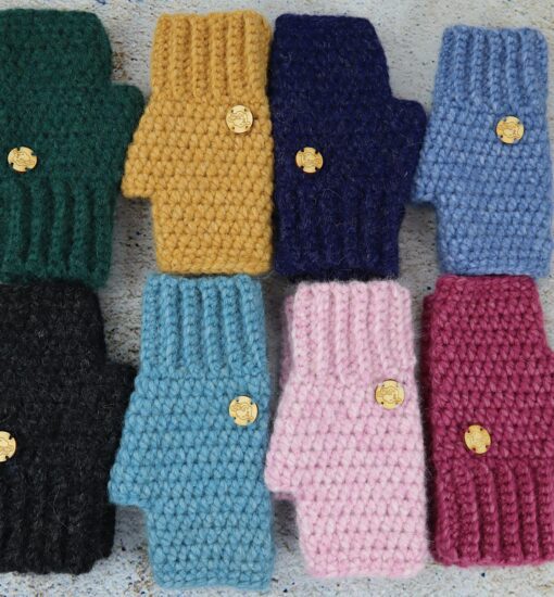 rękawiczki z alpaki wiele różnych kolorów naturalnej alpaki