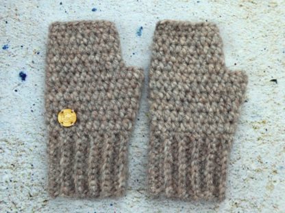 Rękawiczki zimowe bez palców z wełny alpaki