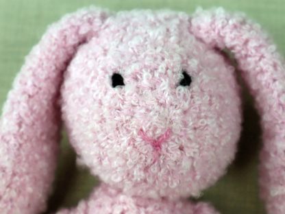maskotka słodki różowy króliczek handmade