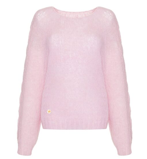 Jedwabisty sweter ALPAKA SILKY różowy
