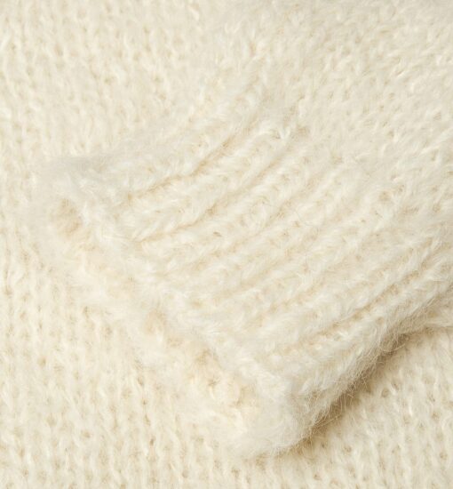 Puszysty sweter Alpaka SURI biały