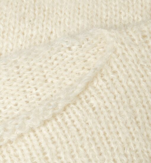 Puszysty sweter Alpaka SURI biały