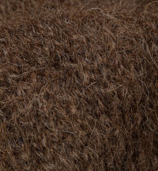 Puszysty sweter Alpaka SURI brązowy