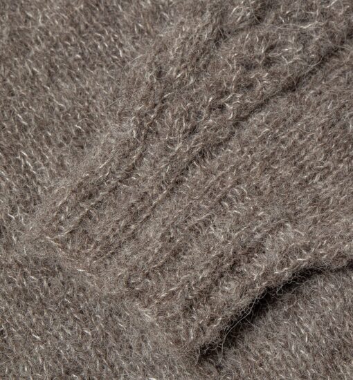 Jedwabisty sweterek ALPAKA SILKY brązowy